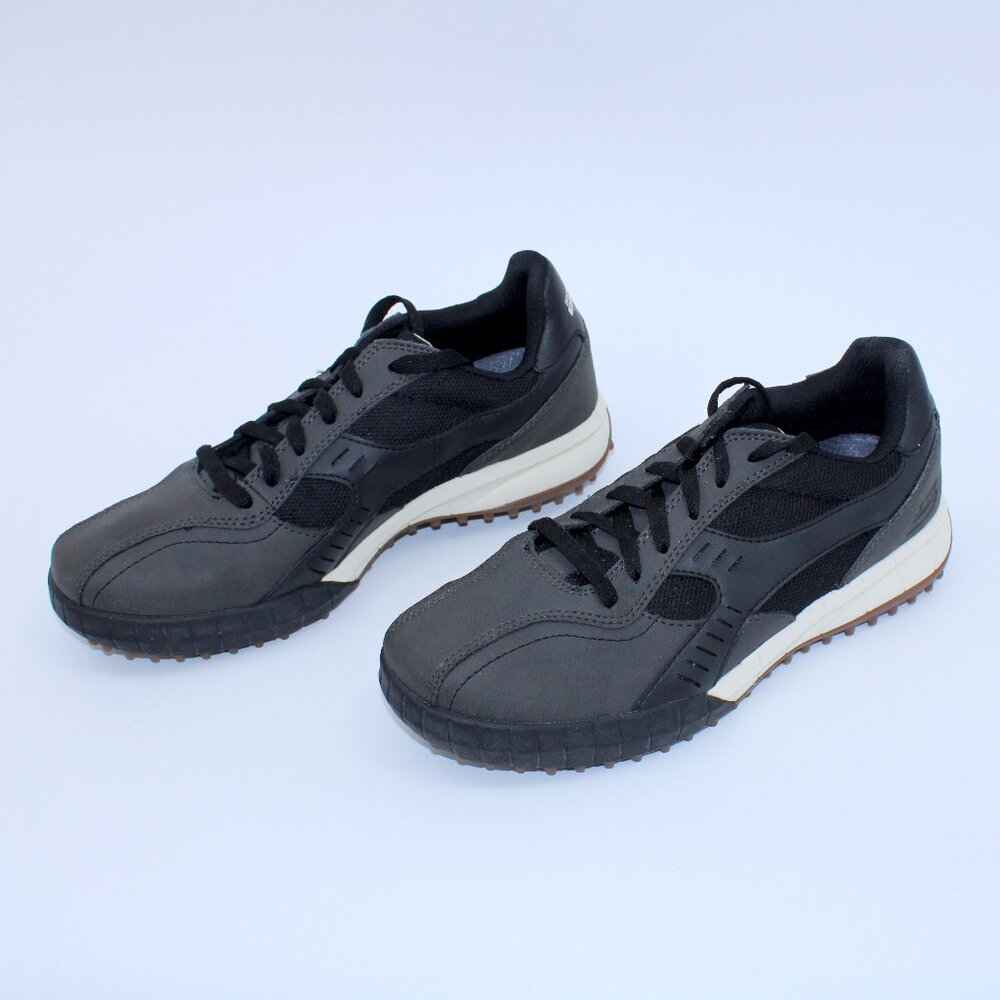 Skechers Relaxed Fit Sport Golf Shoes Men's Size 8 Dark Gray Lace Up - Picture 1 of 7